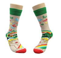 A Book Lovers Dream Sock with Butterflies from the Sock Panda (Women Sized)