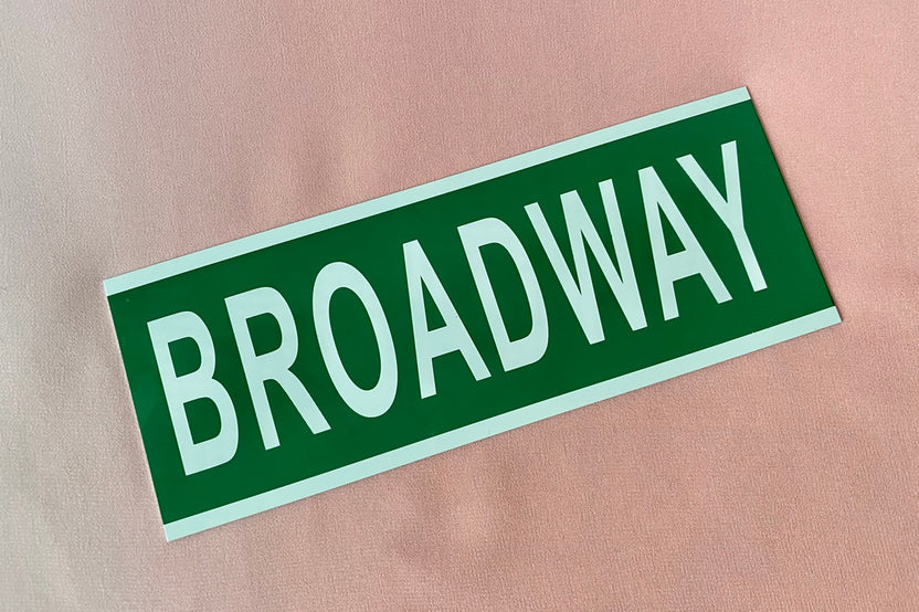 Metal Broadway Sign Street Sign