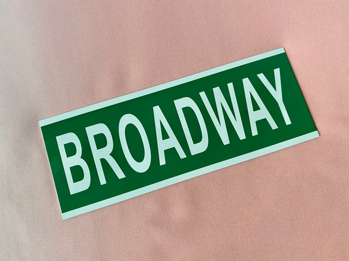 Metal Broadway Sign Street Sign