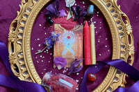 Full Moon in Aries Ritual Box features Carnelian, Dragon's Blood Incense, crystal grid work, ritual candles, spell work and more! 
