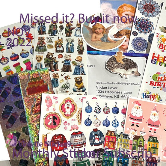 November 2022 Sticker Subscription Pack