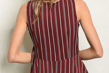 Burgundy Holiday Blouse