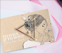 Gold Triangle Hair Clip