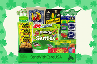 St Patricks Day Gift Box Green Gift Box - St. Patrick's Day Care Package Gift Idea for Kids Fun Leprechaun Gold Chocolate Candy Box