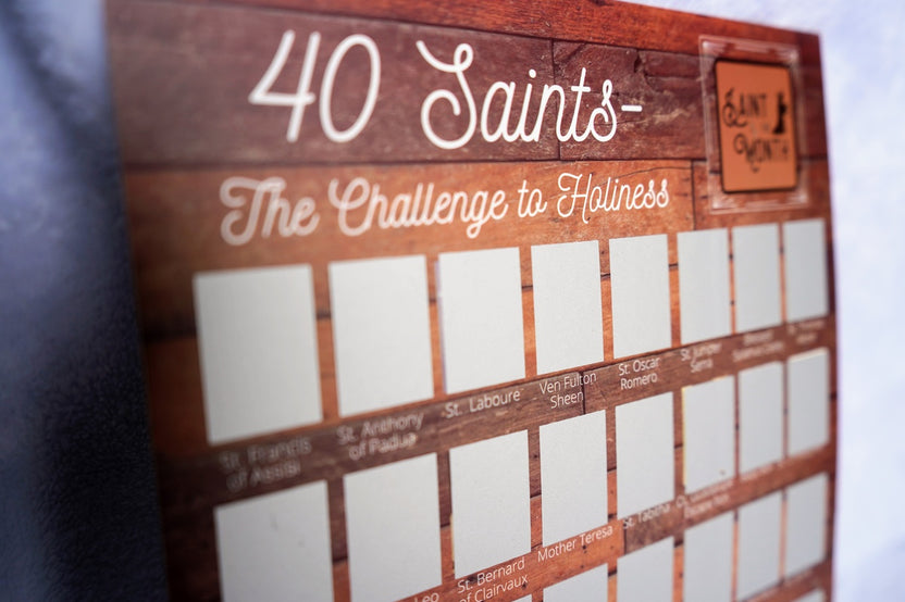 40 Saints Scratch off Poster