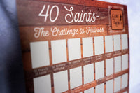40 Saints Scratch off Poster