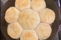 This image shows biscuits that have been baked using Risen Sourdough Starter Co.'s Starter. We added it to our baked goods !