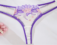 Minimal Coverage: G-strings, Thongs, Mesh, Transparent fabric

Modest Coverage: Cheeky, Brazilian, Tanga, Seamless

Maximum Coverage: Bikini