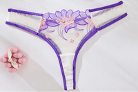 Minimal Coverage: G-strings, Thongs, Mesh, Transparent fabric

Modest Coverage: Cheeky, Brazilian, Tanga, Seamless

Maximum Coverage: Bikini