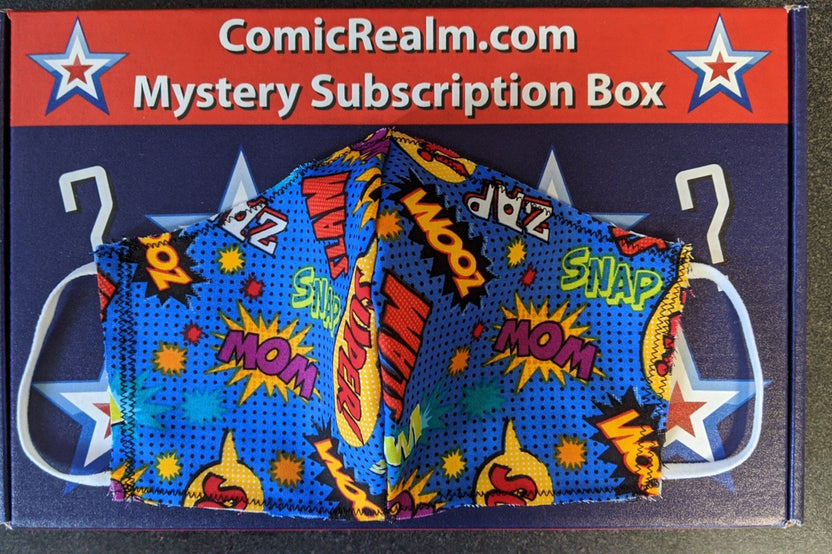 Comic Words Cotton Face Mask