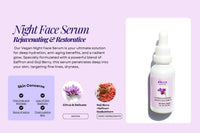 Saffron & Goji Berry Night Serum | Vegan Anti-Aging Face Serum - Organic