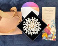 Dreamcloud handcrafted freshwater pearl brooch and pendant jewelry Gift Box