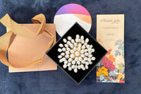 A pearl is a living jewelry. Handcrafted freshwater pearl brooch pendant. The 2025 trend for unique style. Say yes to one of a kind.
