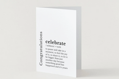 Congratulations Greeting Card with Loose Leaf Tea by Aura Herbal Teas