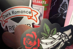 Dark Romance Book Box by Dark Romance Crates, the leading dark romance book box service for dark romance, dark fantasy, erotic horror