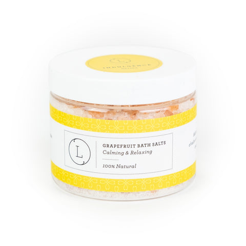 Grapefruit Natural Bath Salt Soak with Dead sea, Epsom and Himalayan salts