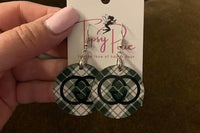 Champagne Gang Circle Dangle Earrings