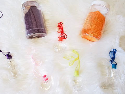 Sand Art Bottle Necklace Assortment Kits