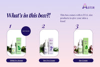 Organic Vegan Skincare Gift Set – 6 Full-Size Self Care Products | Aster