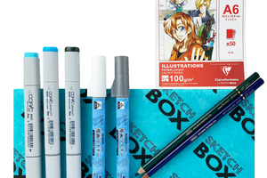 Winter Illustration Marker + Colored Pencil Premium Box