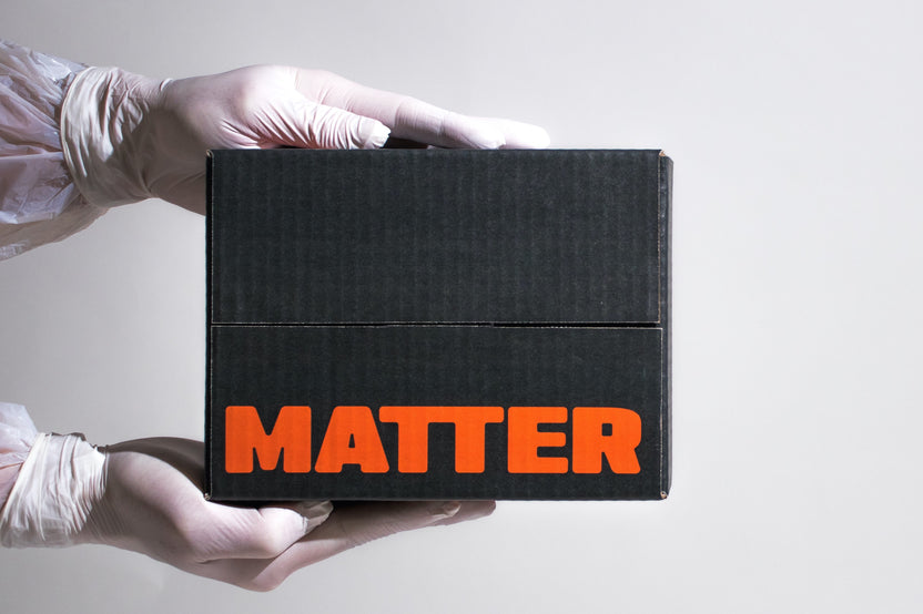 a black box with orange MATTER lettering on a grey background. This is the hero image for the listing