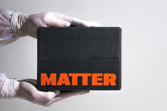 a black box with orange MATTER lettering on a grey background. This is the hero image for the listing