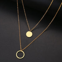 ANCIENT SKY Tarnish-free Silver|Gold Layered Necklace
