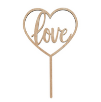 "Love" Cake Topper