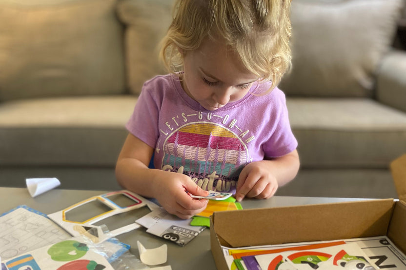 Educational monthly learning box, Great for preschooler and kindergarten...Learning ABC's. Using crafts, sensory, and visual aids