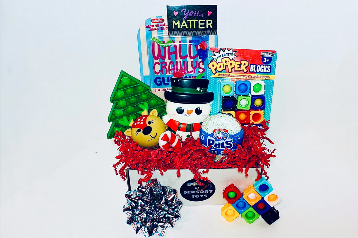 Wally Crawlys, Popper Blocks, PLayfoam Snowpals, Popper, XL Puffer Sticker, Beadie Holiday Squish Plush, Holiday Bubble Pop