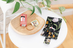 Our favorite pure essential oil blend, Lava, fits perfectly in the essential oil travel carrier. Put a little on the lava bead bracelet.