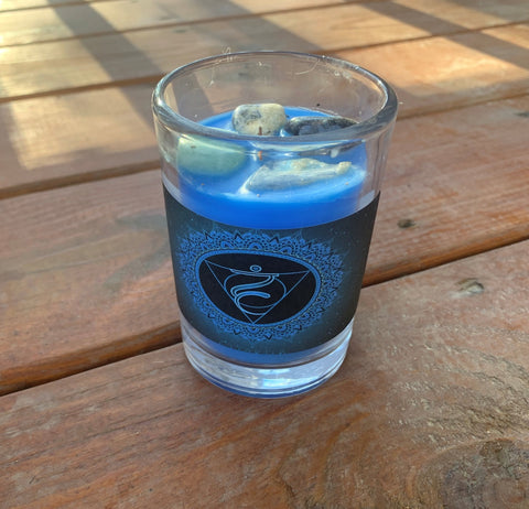 Throat (Vishuddha) Chakra Candle - The Fifth Chakra