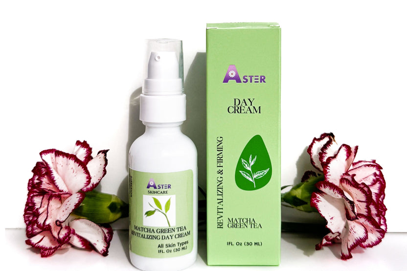 Aster Matcha Green Tea Day Cream revitalizing and firming moisturizer
