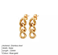 ARIA 14K Gold Chain Earrings