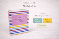 Market Stripe Binder with Page Color Options, or a Surprise Me option if you can't decide, and a beautiful choice will be selected for you. 