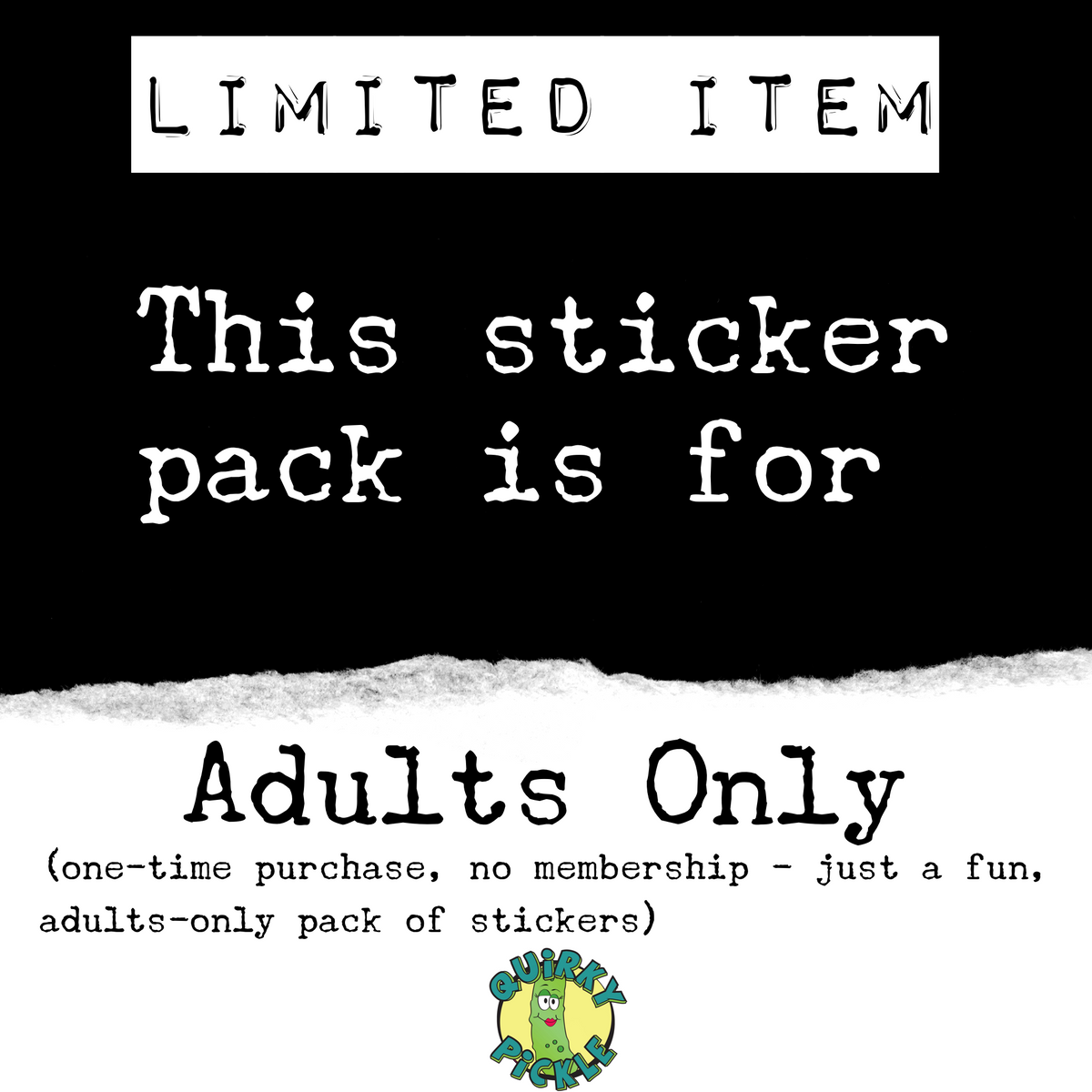 Quirky Pickle ADULTS-ONLY Sticker Grab Bag