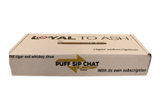 The delivery of your cigars monthly arrive in a sturdy nice sized box that can act as its own humidor when traveling.  
