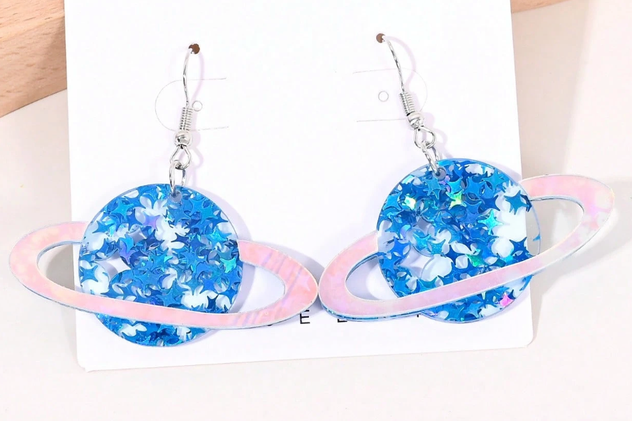 Supernova Galaxy Box - a Fusion of High Tech and Classic UFO - thats Out of this World!  Think Blues, Greens and Shimmery Silvers.