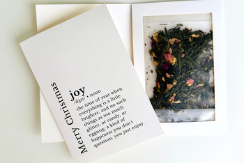 Christmas Greeting Card with Loose Leaf Tea by Aura Herbal Teas