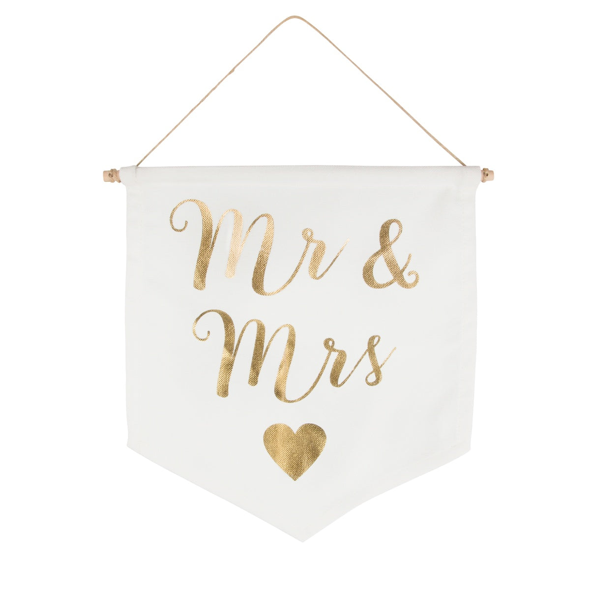 'Mr & Mrs' Hanging Flag