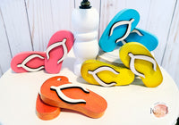 Flip Flops Mini Wooden Decor | Spring Summer Tiered Tray Decor Accent