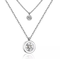 AISHA ♡ AAA Cubic Zirconia Diamond Tarnish-free Layered Necklace