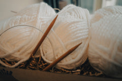 Knitting Kit - Creative Escapes Kit with premium art supplies for painting, sculpting, and stress-free crafting fun