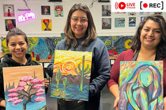 Art Club, Paint Nite Box - Monthly Acrylic Painting Tutorials