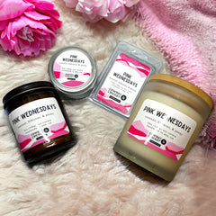 Pink Wednesdays Soy Candles and Melts - Coconut, Hibiscus, & Peony