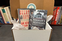 A Bradley's Book Box containing two history books curated by our staff of history lovers and booksellers.