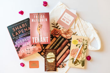 Thrilling reads and bookish items make this book box a perfect gift for any book lover. Books vary by customer.