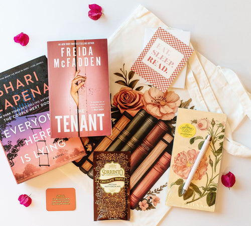 Thrilling reads and bookish items make this book box a perfect gift for any book lover. Books vary by customer.