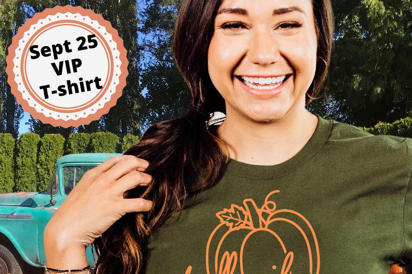 We are all about happy and positive vibes!  
Our T-shirt of the month club has a different theme each month, but always about happy things! 