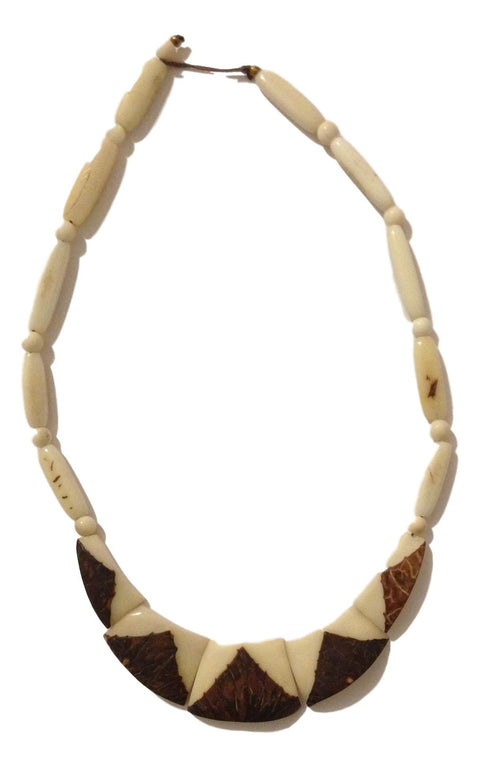 Coconut Tagua Bib Necklace